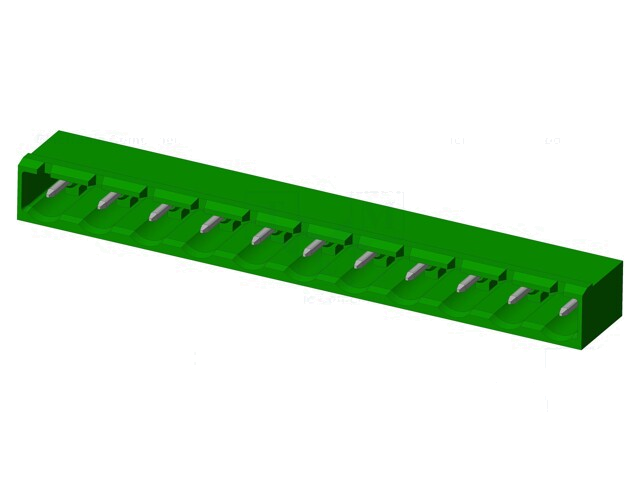 Connector: ontkoppelbare terminal strip; contact; mannelijk Connector: ontkoppelbare terminal strip; contact; mannelijk